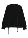 Federico Cina Crew-neck Sweatshirt In Black