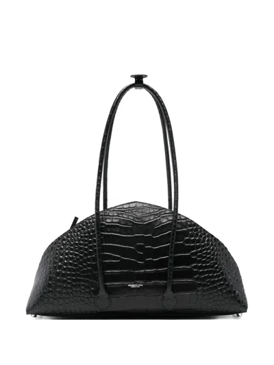 FEDERICO CINA CROCODILE-EFFECT TOTE BAG