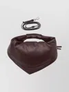 Federico Cina Cross-body Bag Detachable Strap In Burgundy