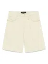 Federico Cina Denim Denim Shorts In Green