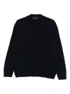 Federico Cina English Rib Crewneck Clothing In Blue