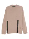 Federico Cina Corset Distressed Crewneck Clothing In Neutral