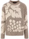 Federico Cina Grape Intarsia-knit Jumper In Neutral