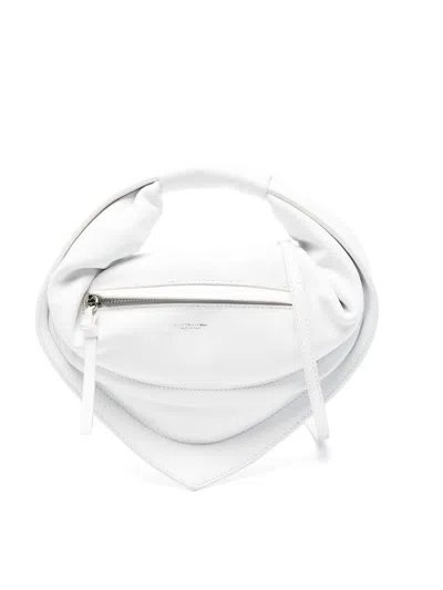 Federico Cina Lamb Leather Tote Bag In White