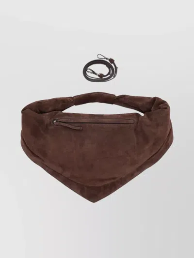 Federico Cina Large Tortellino Leather Tote Bag In Brown