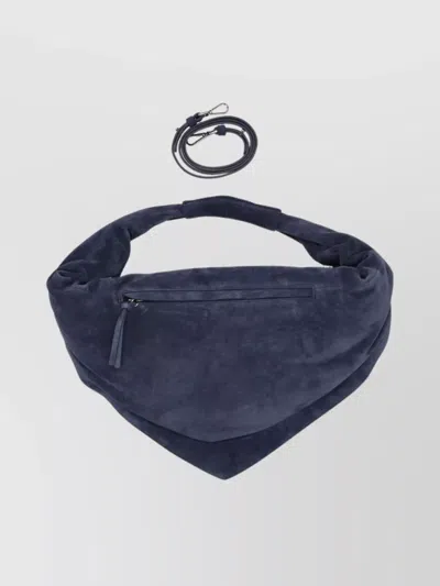 Federico Cina Large Tortellino Leather Tote Bag In Blue
