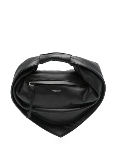 Federico Cina Leather Hand Bag 'midi Tortellino'