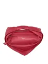 Federico Cina Leather Shoulder Bag In Burgundy