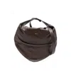 Federico Cina Shoulder Bag In Smooth Calfskin Leather In Brown