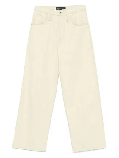 Federico Cina Loose 5 Pocket Denim Clothing In White