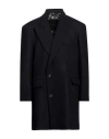 Federico Cina Man Coat Midnight Blue Size L Wool, Polyamide In Blue
