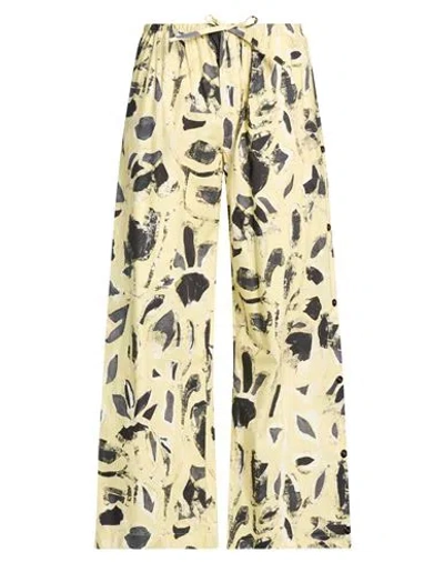 Federico Cina Man Pants Mustard Size M Cotton In Yellow