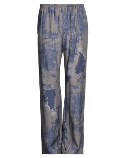 Federico Cina Man Pants Navy Size S Lycra In Blue