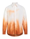 Federico Cina Man Shirt Cream Size L Cotton In White