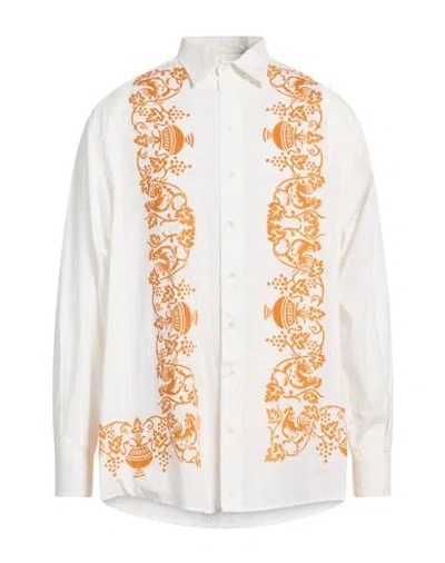 Federico Cina Man Shirt Off White Size L Cotton