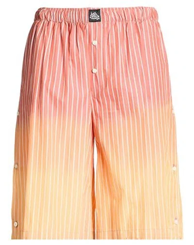 Federico Cina Man Shorts & Bermuda Shorts Rust Size M Cotton In Multi