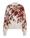 Federico Cina Man Turtleneck Ivory Size L Acetate, Viscose, Wool, Cotton In Ivory