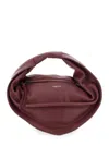 Federico Cina Maroon Tortellino Crossbody Bag In Burgundy