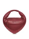 Federico Cina Midi 'tortellino' Bag Burgundy In Red