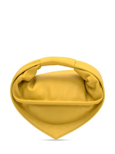 Federico Cina Mini Tortellini Bag In Yellow