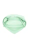 Federico Cina Mini Tortellino Knotted Triangular Tote Bag In Green