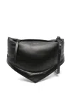 Federico Cina Mini Tortellino Nappa Leather Handbag In Black