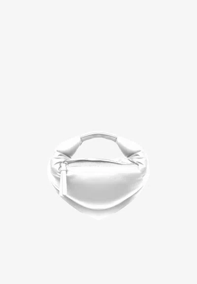 Federico Cina Mini Tortellino Nappa Leather Handbag In White