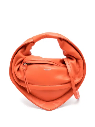 Federico Cina Mini Tortellino Tote Bag In Orange