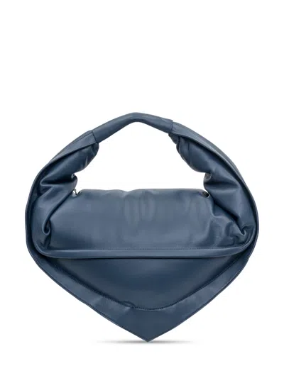 Federico Cina Mini Tote Bag In Blue Navy