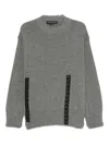 Federico Cina Raw-edge Sweater In Gray