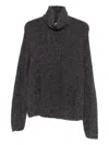 Federico Cina Roll-neck Sweater In Gray