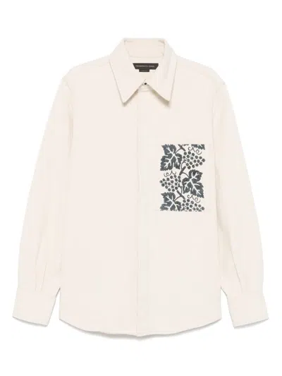 Federico Cina Sarsina Shirt In Neutrals
