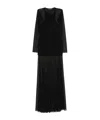 Federico Cina Sheer Layered Dress With Ethereal Aesthetic In Black
