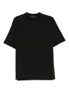 Federico Cina Short-sleeve Cotton T-shirt In Black