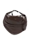 Federico Cina Shoulder Bag In Smooth Calfskin Leather In Black