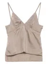 Federico Cina Slip Top Clothing In Neutral