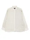 Federico Cina Striped Shirt In Neutrals