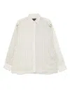 Federico Cina Striped Shirt In Neutrals
