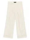 Federico Cina Striped Trousers In Neutrals