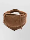 Federico Cina Mini Torttelino Suede Tote Bag In Brown