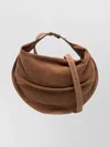 Federico Cina Suede Shoulder Bag Adjustable Strap