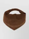 Federico Cina Suede Tote Bag Top Handle In Brown