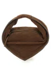 Federico Cina Torttelino Suede Tote Bag In Brown