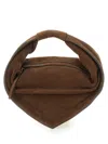 Federico Cina Torttelino Suede Tote Bag In Brown