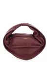 Federico Cina Maroon Tortellino Crossbody Bag In Red