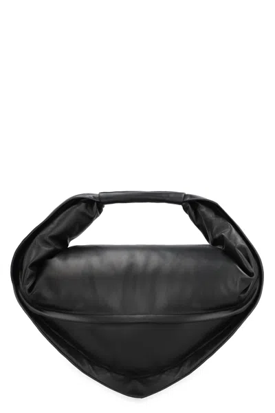 Federico Cina Tortellino Leather Bag In Black