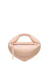 Federico Cina 'tortellino' Pink Mini Handbag With Adjustable And Removable Shoulder Strap And Logo Lettering On Th