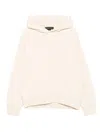 Federico Cina Tortellino Recipe Cotton Hoodie Clothing In Neutral