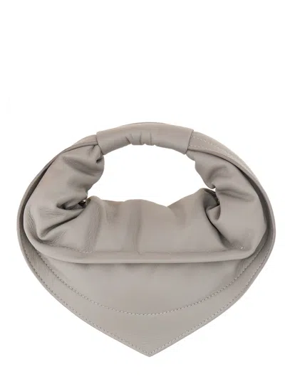 Federico Cina Tortellino Top Handle Bag In Gray
