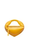 Federico Cina 'tortellino' Yellow Mini Handbag With Adjustable And Removable Shoulder Strap And Logo Lettering On 